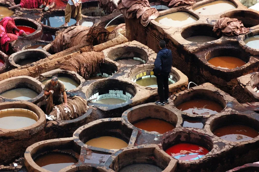 Tanneries Fes Morocco